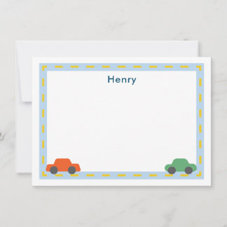 Cartes de vœux pour enfants pour voiture