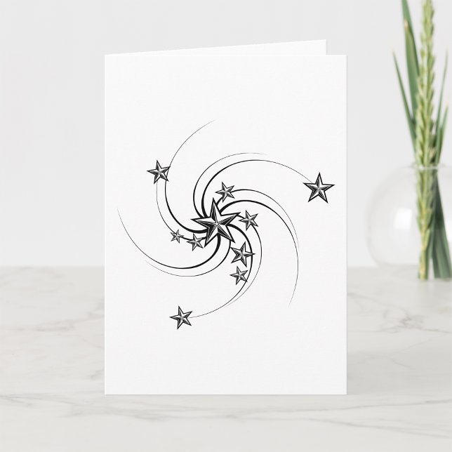 Cartes de voeux pour étoiles nautiques tournoyées (Créateur téléchargé)