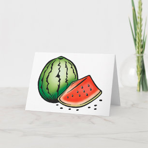 Cartes de voeux pour fruits de pastèque