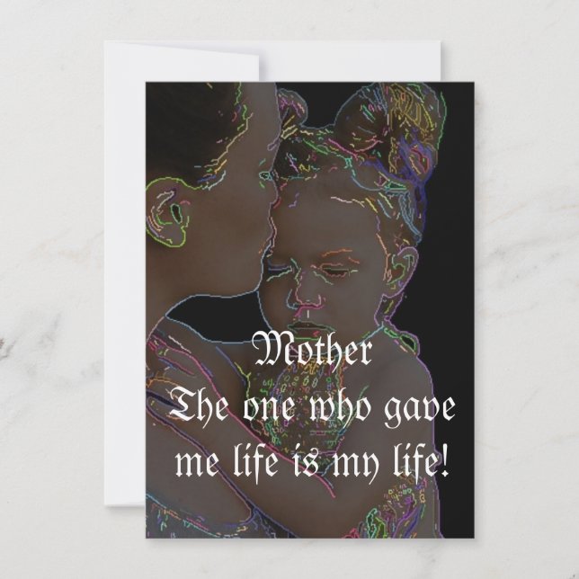 Cartes de voeux pour la fête des mères (Devant)