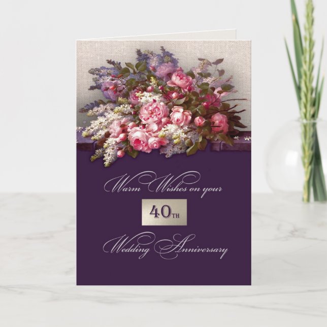 Cartes de voeux pour le 40e anniversaire du Mariag (Devant)