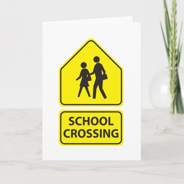 Cartes de voeux pour le passage à l'école (Devant)