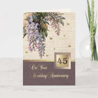 Cartes de vœux pour les 45 ans de mariage