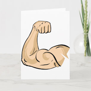 Cartes de voeux pour les muscles du bras