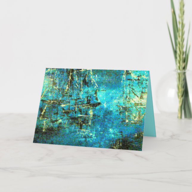Cartes de voeux pour les paysages marins IV (Devant)