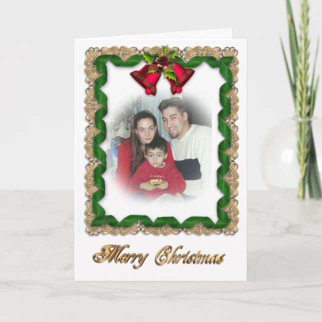 Cartes de voeux pour les rubans de Noël (Devant)