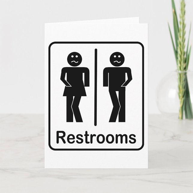 Cartes de voeux pour les toilettes (Créateur téléchargé)