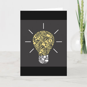 Cartes de voeux pour l'idée d'ampoule