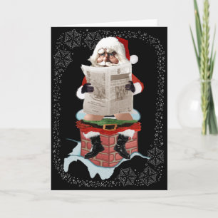 Cartes de voeux pour Noël à père Noël