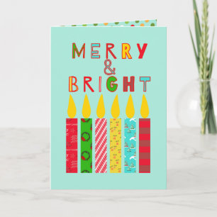 Cartes de voeux pour Noël joyeuses et brillantes