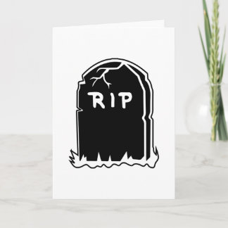Cartes de voeux RIP Tombstone