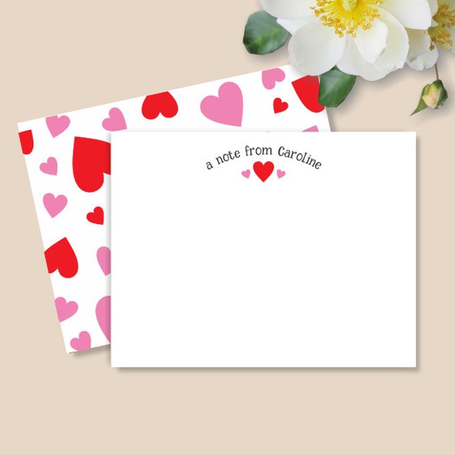 Cartes de vœux rouges et roses pour la Saint-Valen (Créateur téléchargé)