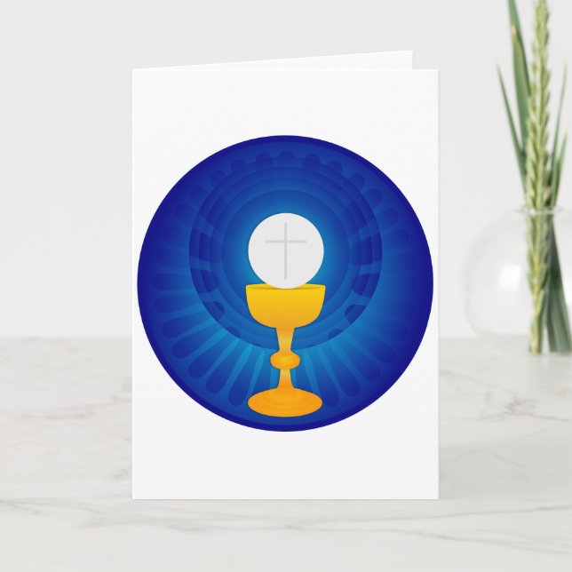 Cartes de voeux saintes d'eucharistie (Devant)
