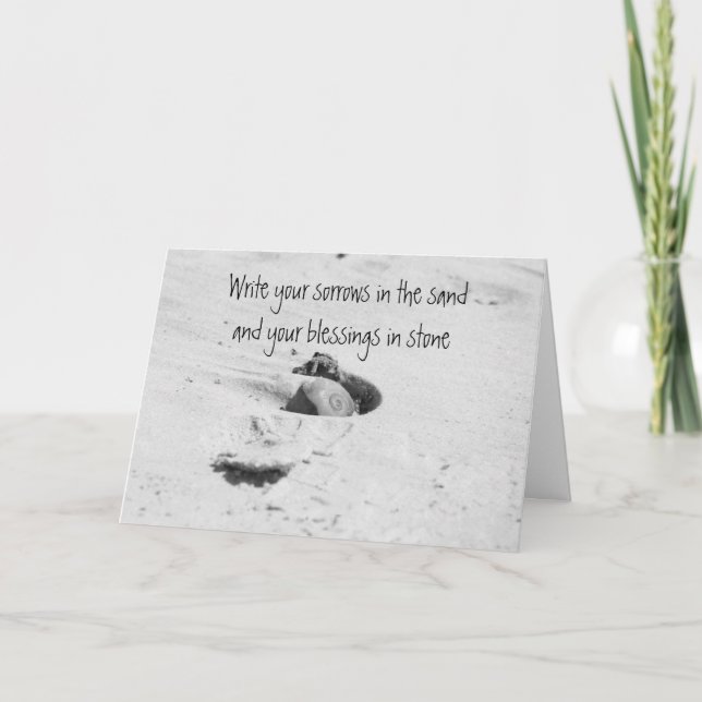Cartes de voeux Seashell Beach (Devant)