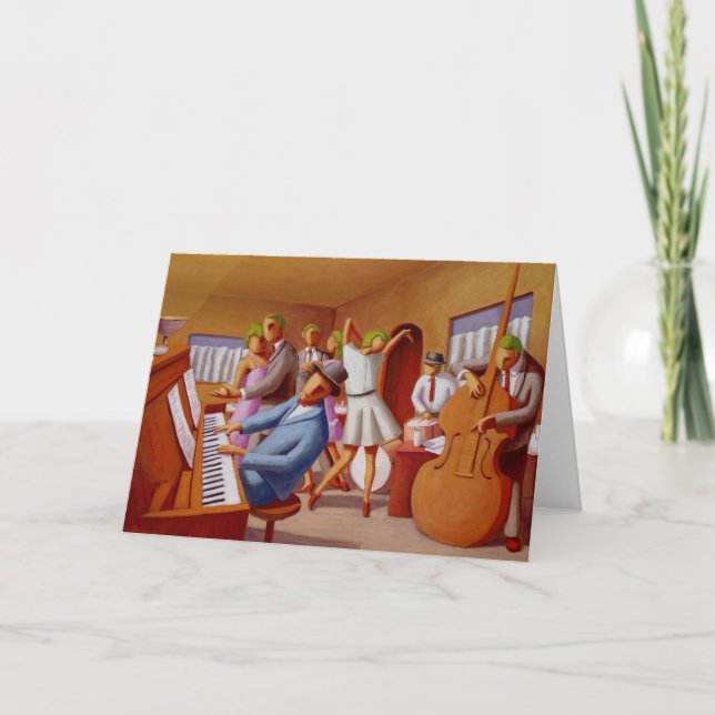 Cartes de voeux "Sentez la musique" (Devant)