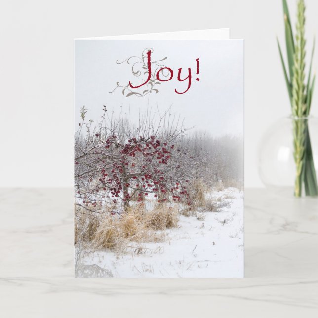 Cartes de voeux simples de Noël de pays (Devant)