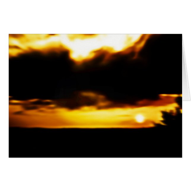 Cartes de voeux Sunrise / Sunset (Devant horizontal)