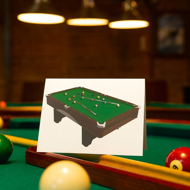 Cartes de voeux Table Pool (Créateur téléchargé)