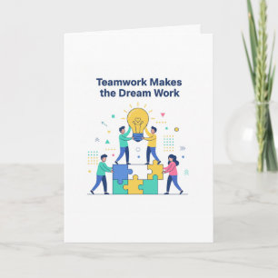 Cartes de vœux Teamwork Makes the Dream Work
