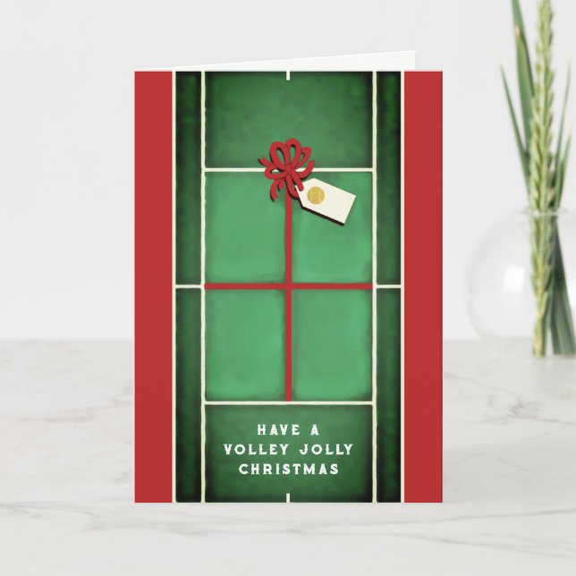 Cartes de voeux Tennis Holiday (Devant)