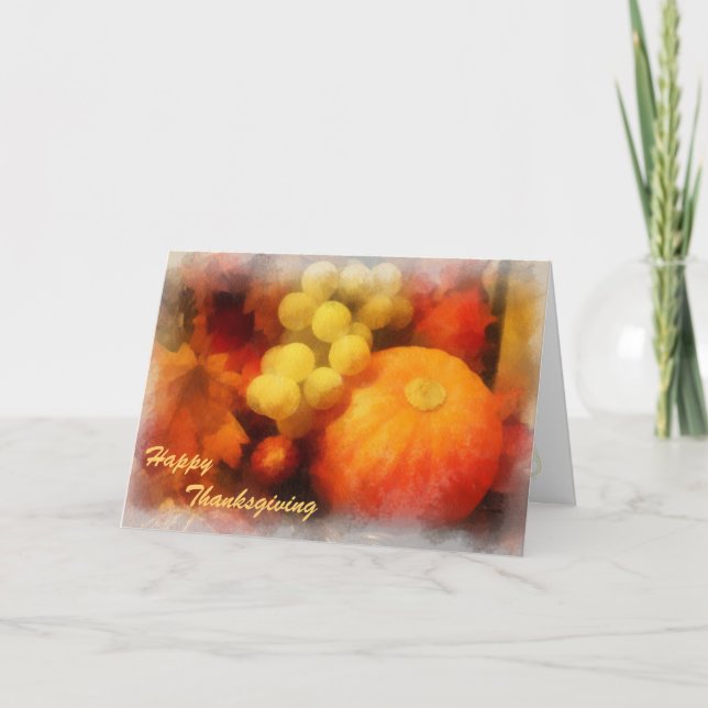 Cartes de voeux Thanksgiving (Devant)