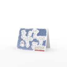 Cartes de vœux Tiny Ghosts Go To The Cinema