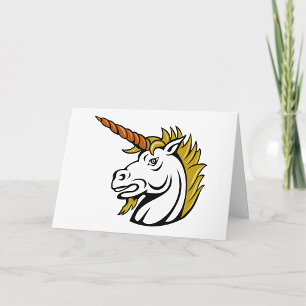 Cartes de voeux Unicorn en colère