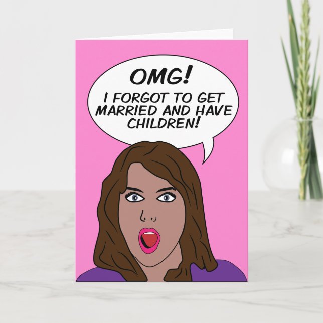 Cartes de voeux vides RETRO COMICS (Devant)