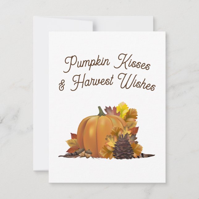 Cartes de voeux vierges bons thanksgivings (Devant)