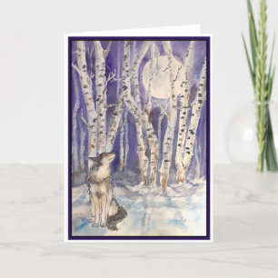 Cartes de voeux vierges en hiver