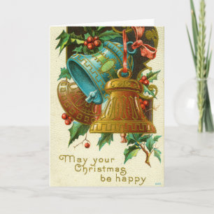 Cartes de vœux vintage de Noël, Cloches de Noël