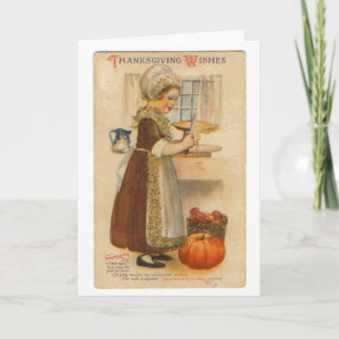 Cartes de voeux Vintages pour Thanksgiving