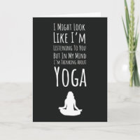 Cartes de Yoga Drôles Humour Blague