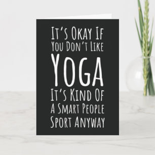 Cartes de Yoga Drôles Paix Namasté Horreur Mignonn