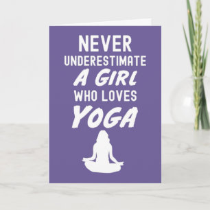 Cartes de Yoga Rose Mignon pour Bébé Fille