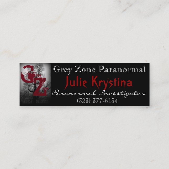 cartes de zone grise de Julie (Devant)
