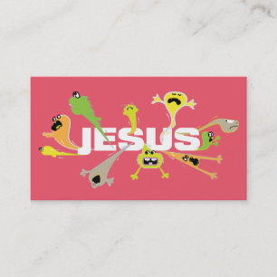 Cartes d'écriture de Jésus effrayant