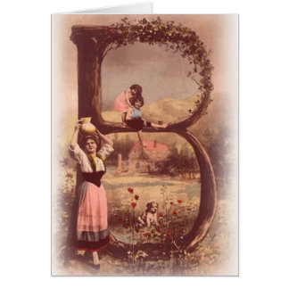 Cartes délicieuses à la maison de jour de Brocante