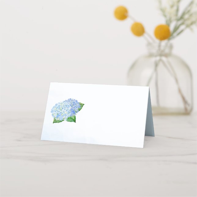 Cartes d'emplacement bleu Hydrangea Blair (Devant)