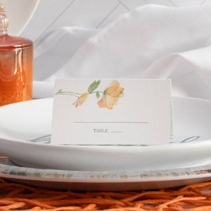 Cartes d'emplacement pour les fleurs de croustille