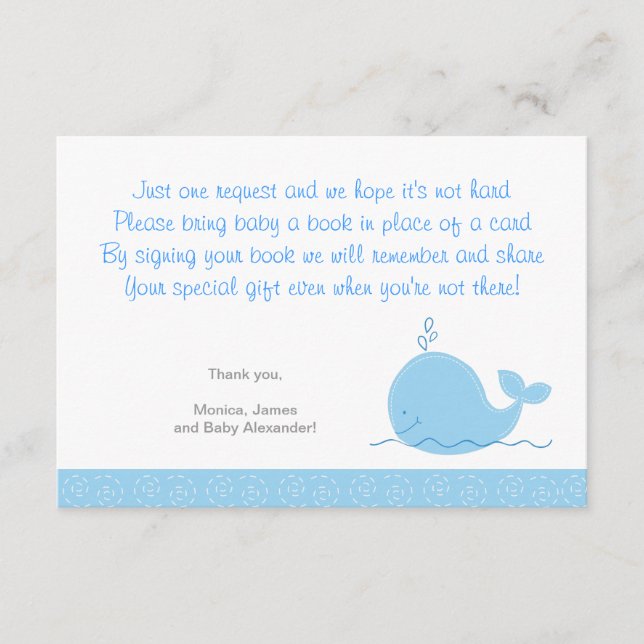 Cartes d'enceinte de petite baleine bleue (Devant)