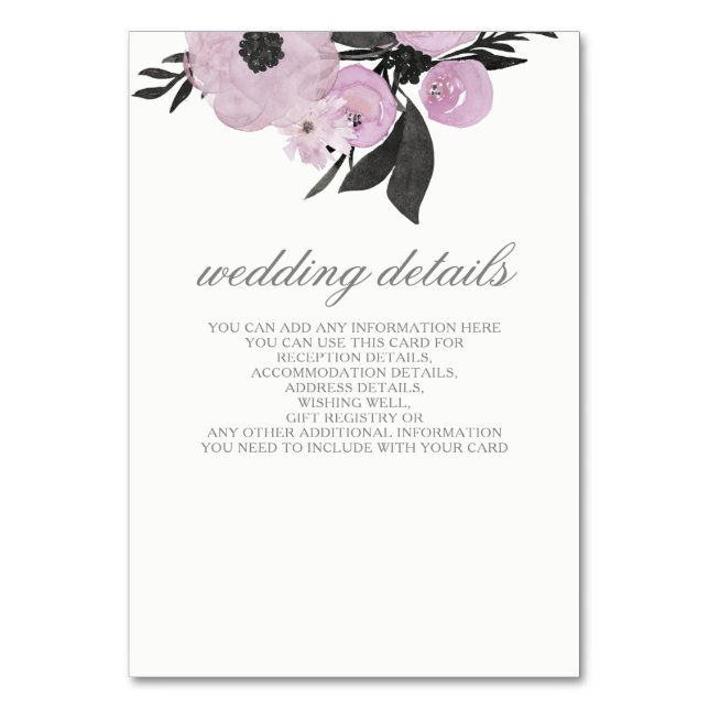 Cartes d'enceinte Mariage à l'aquarelle violette (Par défaut)