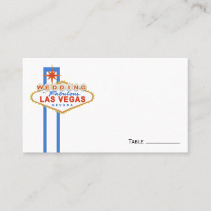 Cartes d'endroit de mariage de signe de Las Vegas