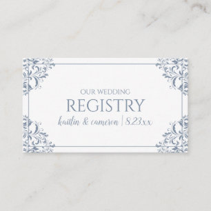 Cartes d'enregistrement mariage - Nadine - Dusty B