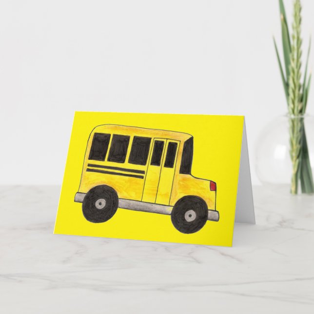Cartes d'enseignant pour chauffeur de bus scolaire (Devant)