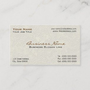 Cartes d'entreprise de construction