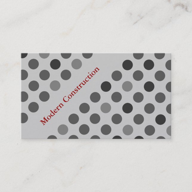 Cartes d'entreprise de construction (Devant)