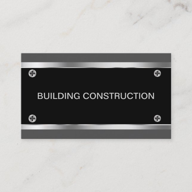 Cartes d'entreprise de construction (Devant)