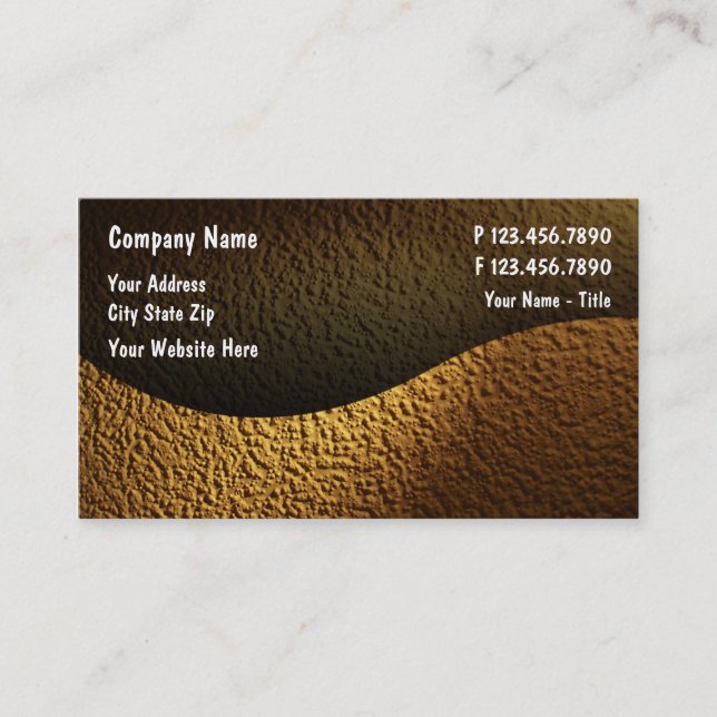 Cartes d'entreprise de construction (Devant)