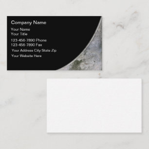 Cartes d'entreprise de construction